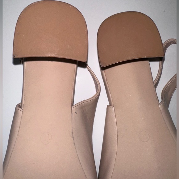 Fran Willor Chunky Heeled Slingback Shoes with Pointed Toe - Picture 8 of 8